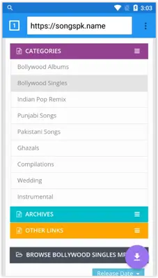 Music player android App screenshot 3